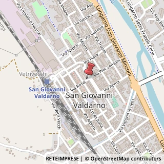 Mappa Via Rosai,  6, 52027 San Giovanni Valdarno, Arezzo (Toscana)