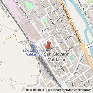 Mappa Via mazzini giuseppe 26, 52027 San Giovanni Valdarno, Arezzo (Toscana)