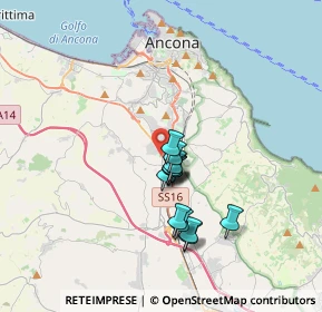 Mappa Via Bruno Buozzi, 60020 Ancona AN, Italia (2.66615)