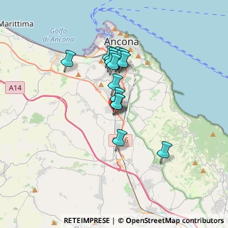 Mappa Via Bruno Buozzi, 60020 Ancona AN, Italia (2.77133)