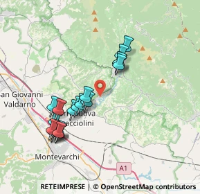 Mappa Via A. Morini, 52028 Terranuova Bracciolini AR, Italia (3.64684)