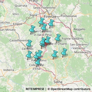 Mappa Via Chiantigiana, 50028 Barberino Tavarnelle FI, Italia (11.64333)
