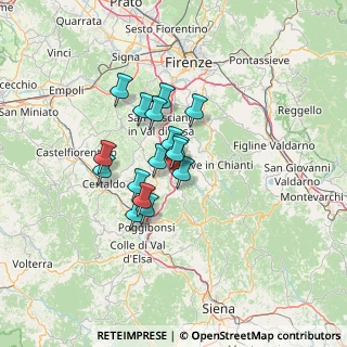 Mappa Via Chiantigiana, 50028 Barberino Tavarnelle FI, Italia (9.5975)