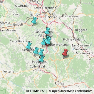 Mappa Via Chiantigiana, 50028 Barberino Tavarnelle FI, Italia (9.5875)