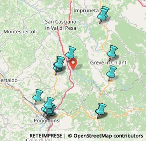 Mappa Via Chiantigiana, 50028 Barberino Tavarnelle FI, Italia (9.212)