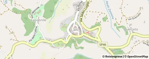 Mappa Casciana Terme Lari