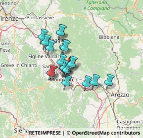 Mappa Via Learco Guerra, 52028 Terranuova Bracciolini AR, Italia (9.735)
