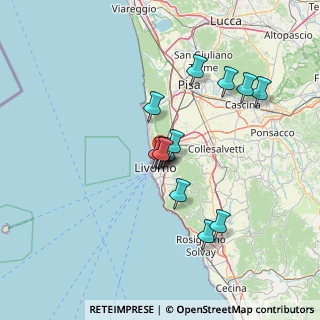 Mappa Via Firenze, 57122 Livorno LI, Italia (11.43786)