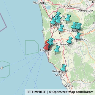 Mappa Via Firenze, 57122 Livorno LI, Italia (14.32333)