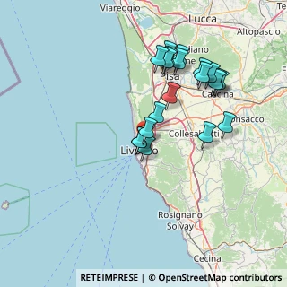 Mappa Via Firenze, 57122 Livorno LI, Italia (14.445)