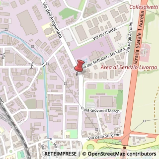 Mappa Via dell' Artigianato, 35, 57121 Livorno, Livorno (Toscana)