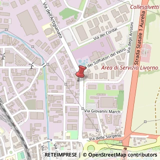 Mappa Via dell' Artigianato, 29, 57121 Livorno, Livorno (Toscana)
