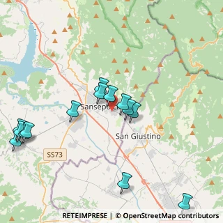Mappa Via Enrico Fermi, 52037 Sansepolcro AR, Italia (4.73571)