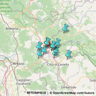 Mappa Via Enrico Fermi, 52037 Sansepolcro AR, Italia (7.42417)