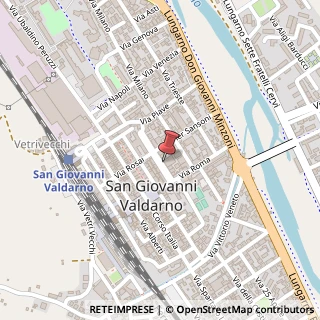 Mappa Piazza della Libertà, 22, 52027 San Giovanni Valdarno, Arezzo (Toscana)