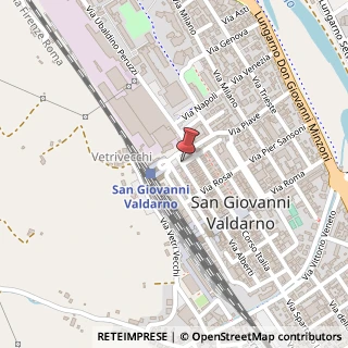 Mappa Via Giuseppe Mazzini,  76, 52027 San Giovanni Valdarno, Arezzo (Toscana)