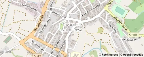 Mappa Tavarnelle Val di Pesa