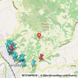 Mappa Via Quercitella, 50052 Certaldo FI, Italia (1.79)