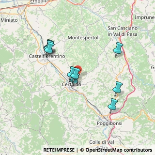 Mappa Via Quercitella, 50052 Certaldo FI, Italia (6.69455)