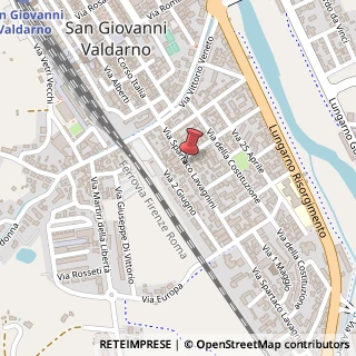 Mappa Via Spartaco Lavagnini, 27, 52027 San Giovanni Valdarno, Arezzo (Toscana)