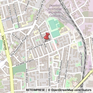 Mappa Via Carlo Pigli, 57121 Livorno LI, Italia, 57121 Livorno, Livorno (Toscana)