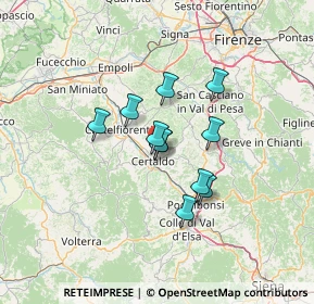 Mappa Strada Vicinale Torrione, 50052 Certaldo FI, Italia (9.53545)