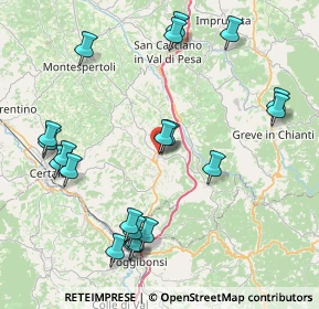 Mappa Via della Libertà, 50028 Barberino Tavarnelle FI, Italia (9.6665)