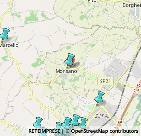 Mappa Via S. Maria, 60030 Monsano AN, Italia (4.01)