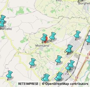 Mappa Via S. Maria, 60030 Monsano AN, Italia (3.231)