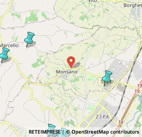 Mappa Via S. Maria, 60030 Monsano AN, Italia (4.332)