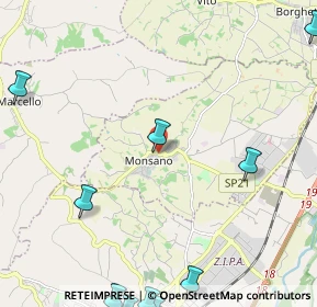 Mappa Via S. Maria, 60030 Monsano AN, Italia (3.6)