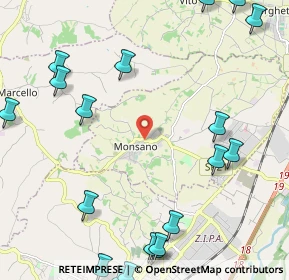 Mappa Via S. Maria, 60030 Monsano AN, Italia (3.2655)