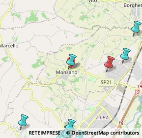 Mappa Via S. Maria, 60030 Monsano AN, Italia (3.949)