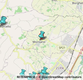 Mappa Via S. Maria, 60030 Monsano AN, Italia (3.726)