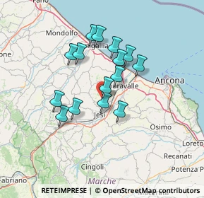 Mappa Via S. Maria, 60030 Monsano AN, Italia (11.39467)