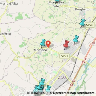 Mappa Via G. Falcone, 60030 Monsano AN, Italia (3.9675)