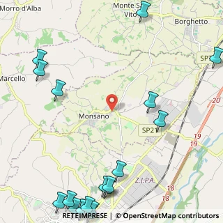 Mappa Via G. Falcone, 60030 Monsano AN, Italia (3.7215)
