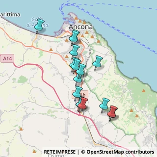 Mappa Via Dottor Sandro Totti, 60131 Ancona AN, Italia (3.27063)