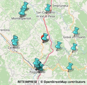 Mappa Via Aldo Moro, 50028 Tavarnelle Val di Pesa FI, Italia (10.1535)