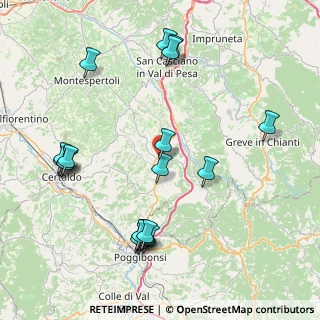 Mappa Via Aldo Moro, 50028 Tavarnelle Val di Pesa FI, Italia (9.6955)