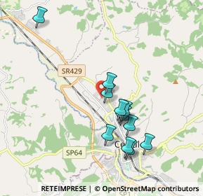 Mappa Via Emilia Romagna, 50052 Certaldo FI, Italia (1.74833)