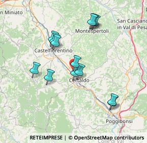 Mappa Via Emilia Romagna, 50052 Certaldo FI, Italia (7.11308)