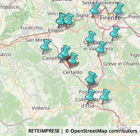 Mappa Via Emilia Romagna, 50052 Certaldo FI, Italia (15.60813)