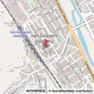 Mappa Via Alberti, 9, 52027 San Giovanni Valdarno, Arezzo (Toscana)