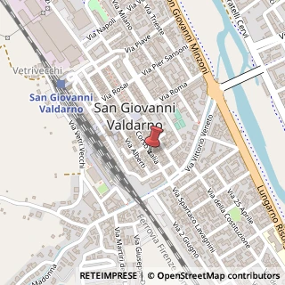 Mappa Corso Italia, 24, 52027 San Giovanni Valdarno, Arezzo (Toscana)