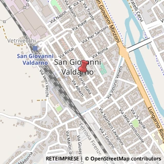 Mappa Corso Italia, 103, 52027 San Giovanni Valdarno, Arezzo (Toscana)