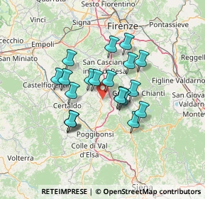 Mappa Viale 1° Maggio, 50028 Tavarnelle Val di Pesa FI, Italia (10.83)