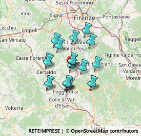 Mappa Viale 1° Maggio, 50028 Tavarnelle Val di Pesa FI, Italia (10.124)