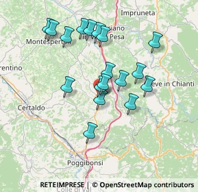 Mappa Viale 1° Maggio, 50028 Tavarnelle Val di Pesa FI, Italia (6.69167)
