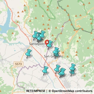 Mappa Via Gina Mcelli Località Ponte, 52037 Sansepolcro AR, Italia (3.838)